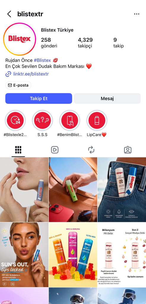 Blistex Instagram