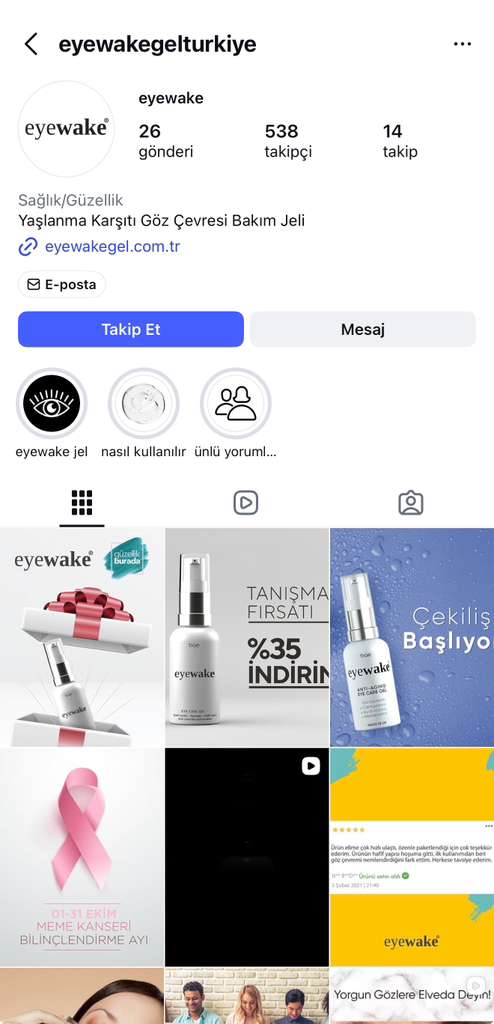 Eyewake Instagram