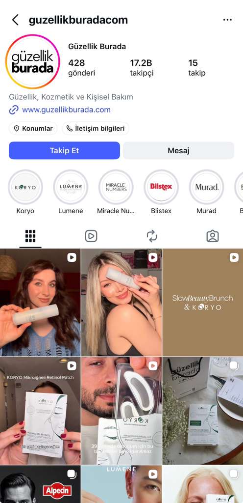 Güzellik Burada Instagram